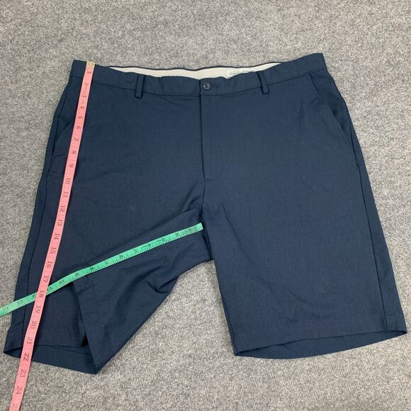 Greg Norman Shorts Mens 40 Navy Flat Front Performance Golf Chino Athleisure - Picture 7 of 14